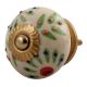 Pea Green Leaf Flower Ceramic Cabinet Knob Online